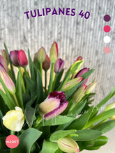 Vibrante Arreglo de 40 Tulipanes en Cuatro Colores: Un Estallido de Alegría en Jarrón